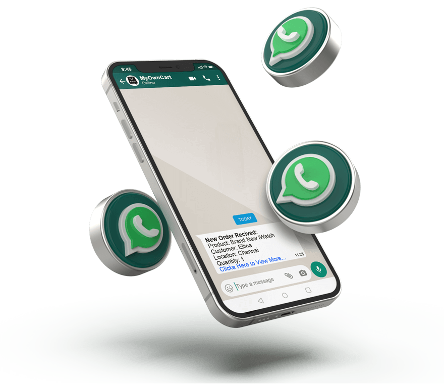 Get order notifications on your WhatsApp